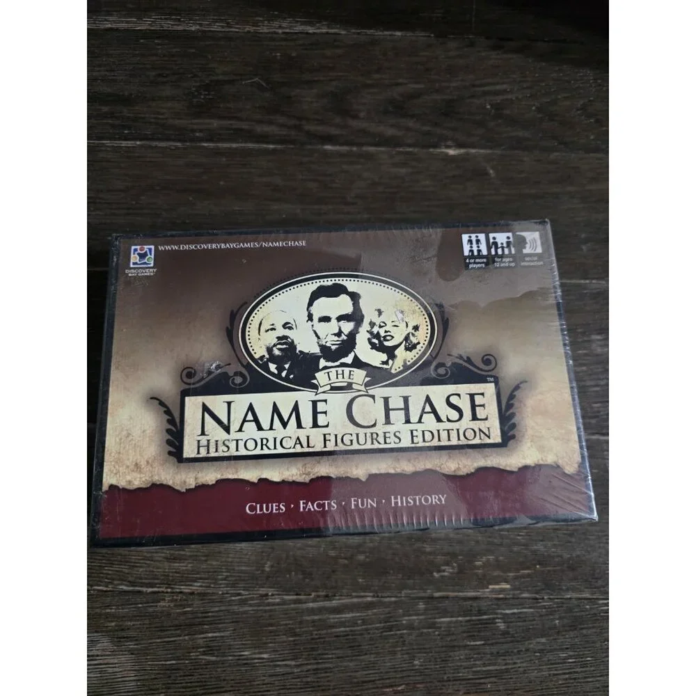 NWT The Name Chase Historical Figures Edition Card Game Discovery Bay Games